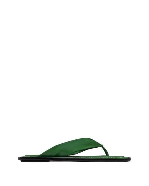 Bernardo Green Salt Thong Flat Sandals