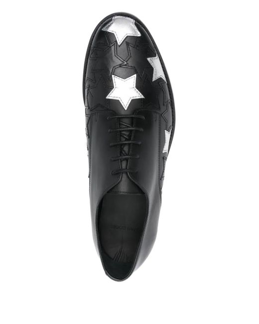 STEFAN COOKE Gray Star Jazz Leather Lace-Up Shoes for men