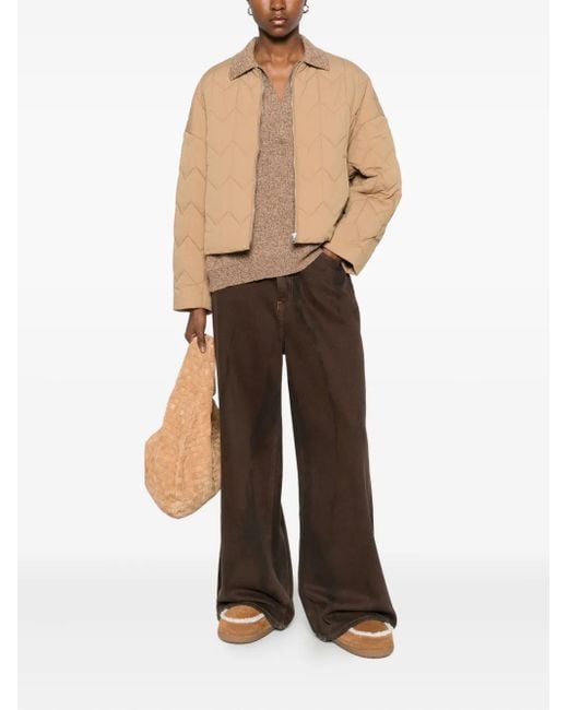 Maison Kitsuné Natural Quilted Jacket