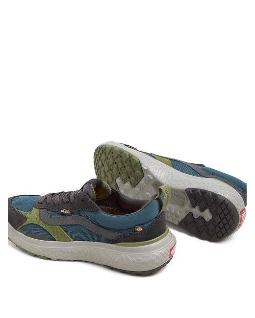 Vans Blue Panelled Low-Top Sneakers for men