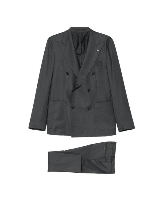 Tagliatore Gray Blazer À Boutonnière Croisée for men