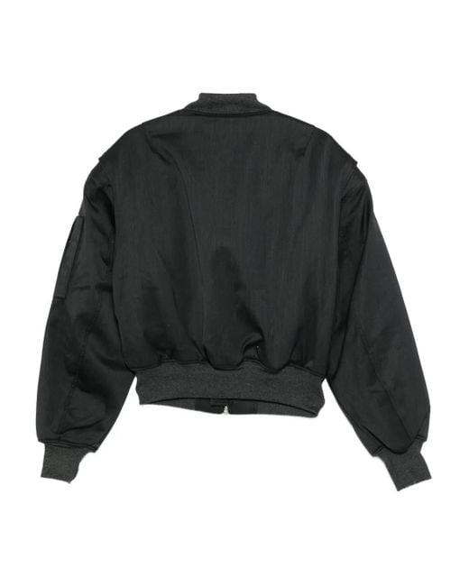 Entire studios Black Broad Bomber Jacket