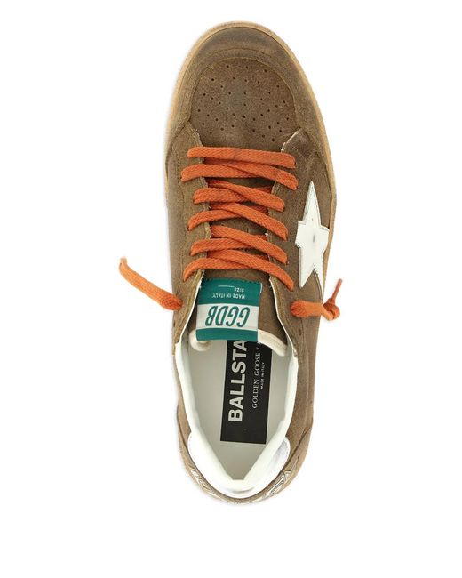 Golden Goose Deluxe Brand Brown Ball Star Leather Sneakers for men