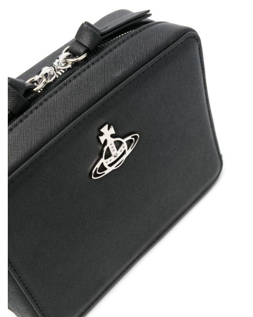 Vivienne Westwood Black Camera Orb-plaque Cross Body Bag