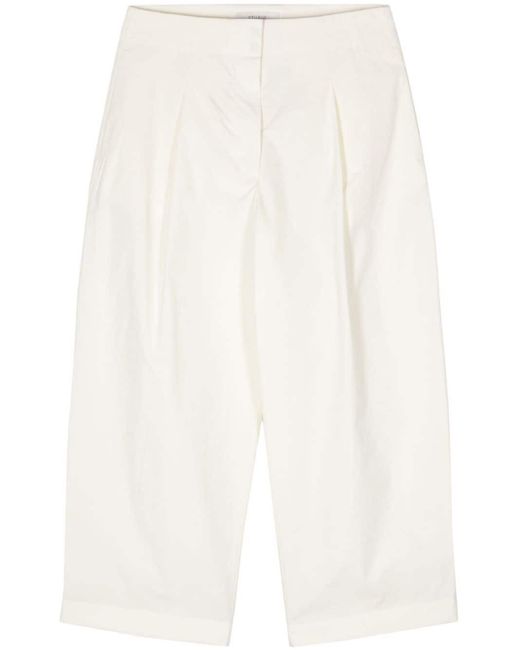 Studio Nicholson White Dordoni High-waisted Trousers