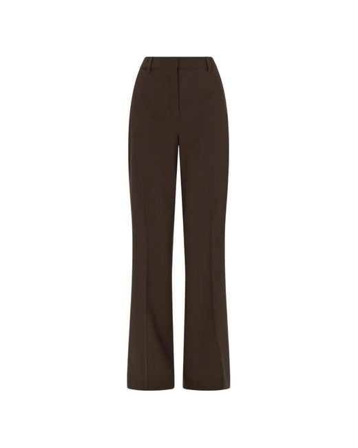 Golden Goose Deluxe Brand Brown Pantalon Évasé À Taille Haute