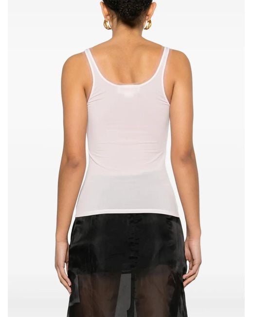Genny White Jersey Tank Top