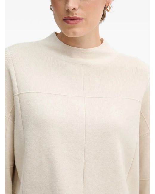 Joseph Ribkoff White Seam-Details Sweater