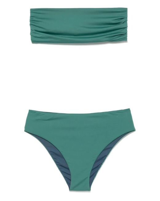 Fisico Green Bandeau-Style Bikini