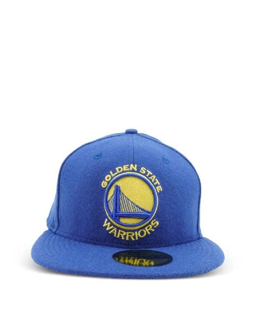 KTZ Blue 59Fifty Golden State Warriors Baseball Cap for men