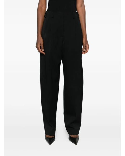 Givenchy Black Slashed Double Pleat Pants