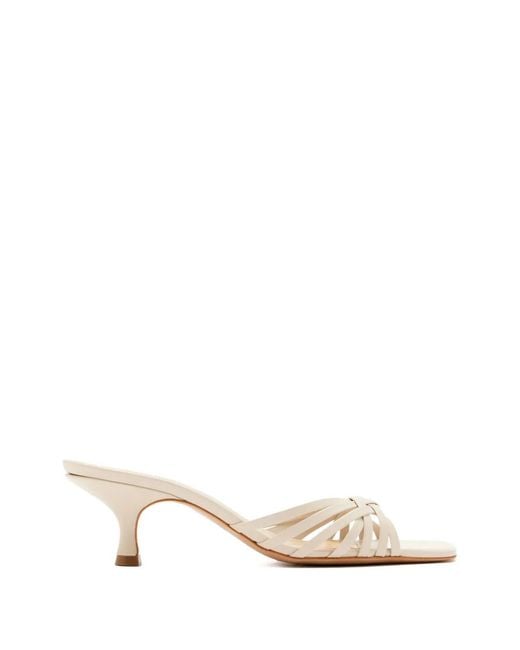 SCHUTZ SHOES Natural Tara Braided-Strap Sandals