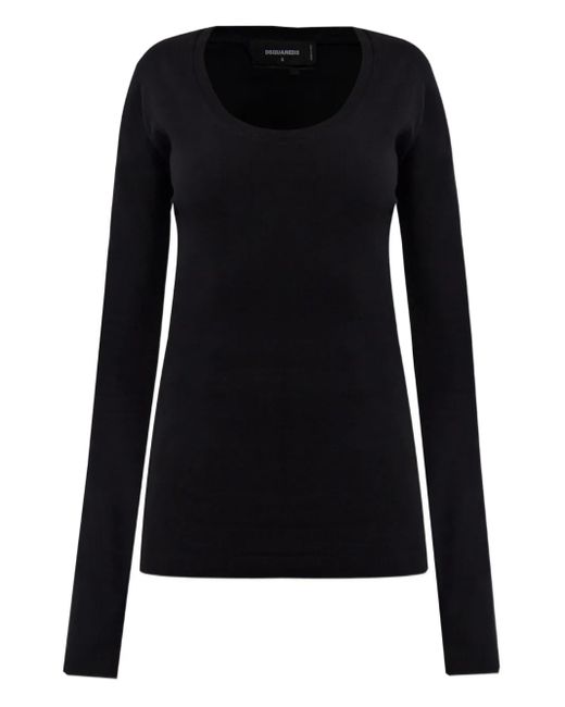 Haut À Col Rond DSquared² en coloris Black