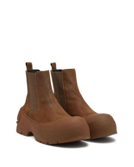 DIESEL Brown D-Donald Ankle Boots for men