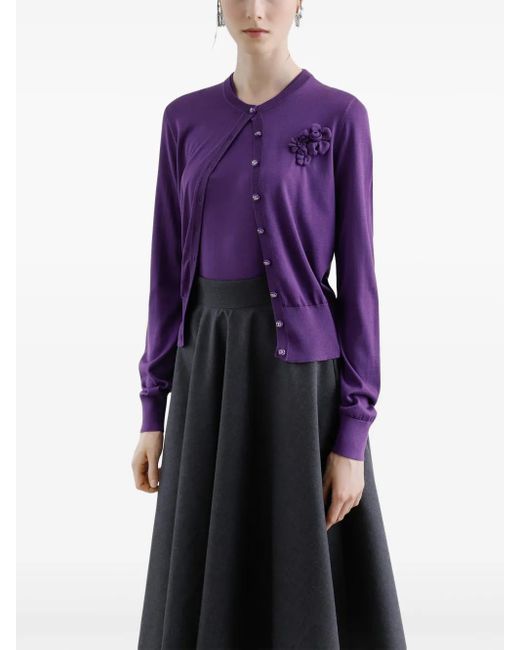 Falda midi plisada Dolce & Gabbana de color Blue