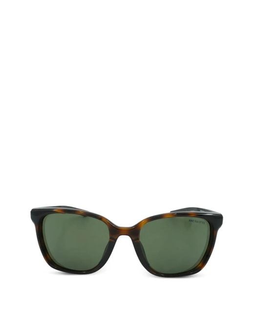 Nike Green Sentiment Tortoise-Frame Sunglasses for men