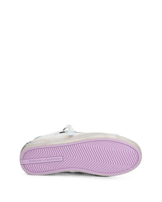 Crime London White Sk8 Deluxe Sneakers