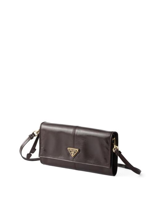 Prada Black Logo Leather Wallet