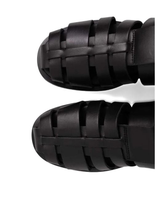 Alohas Leren Sandalen in het Black