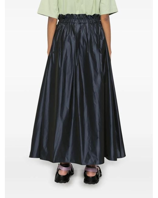 Midi Long Round Skirt di Herno in Black