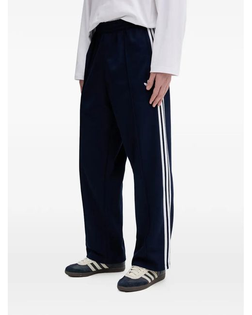 Adidas Blue Pantalon Rayé À Bande Logo for men