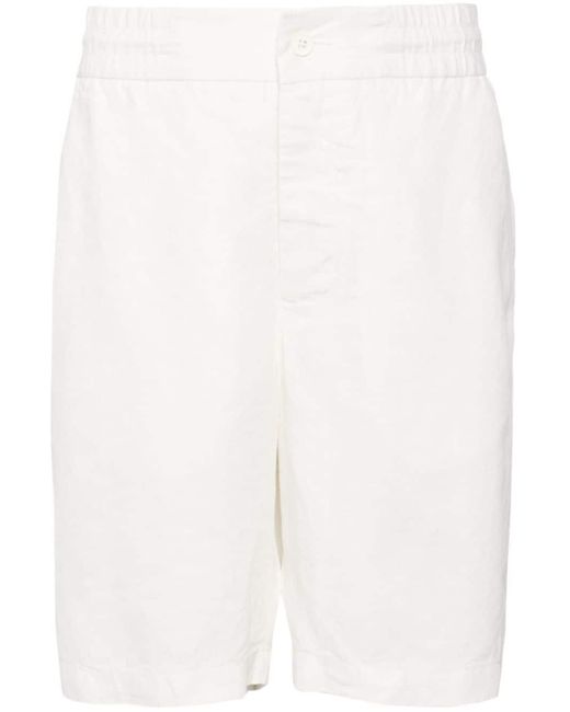 Orlebar Brown White Linen Bermuda Shorts for men
