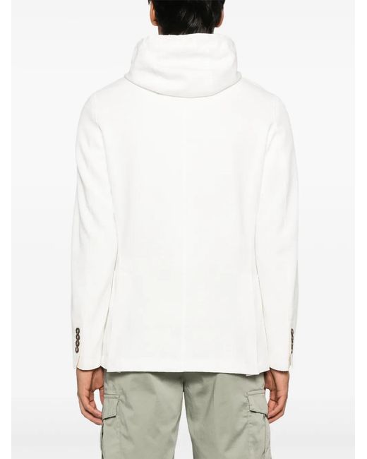 Eleventy White Layered-Effect Blazer for men