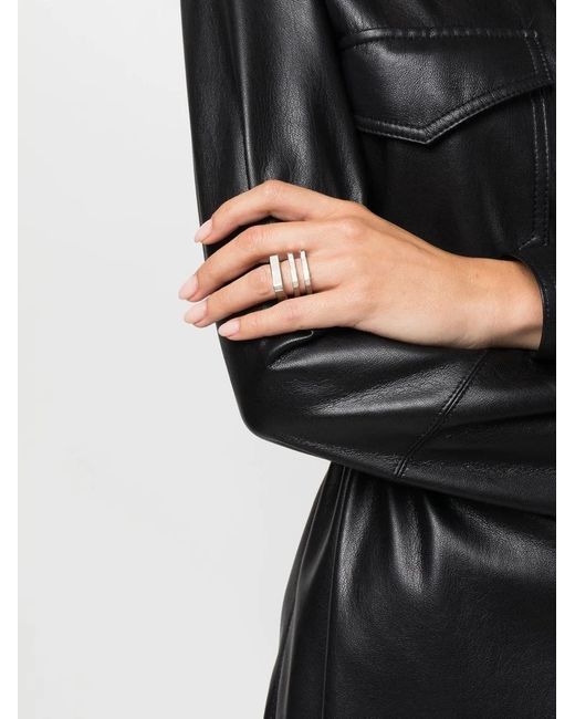 Zadig & Voltaire White Brass Angular Ring