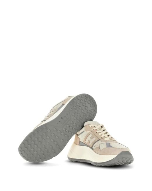 Hogan White H669 Leather Sneakers