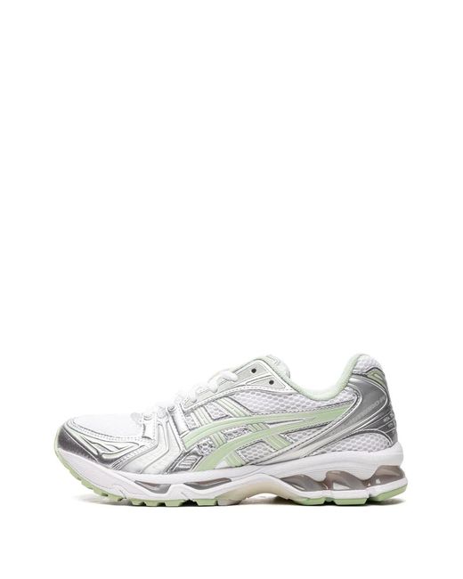 Asics White Gel Kayano 14 Jade" Sneakers