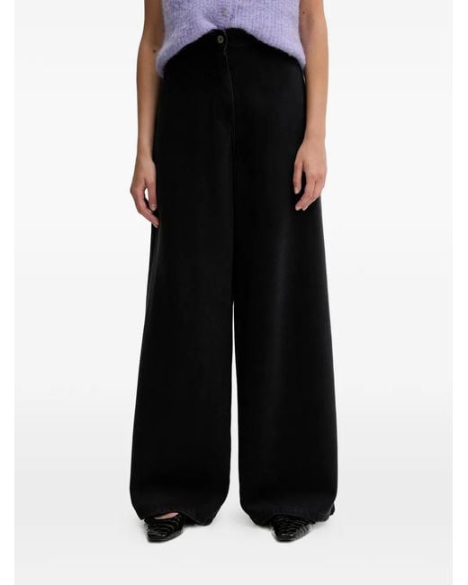 Sessun Black Wide-Leg Jeans