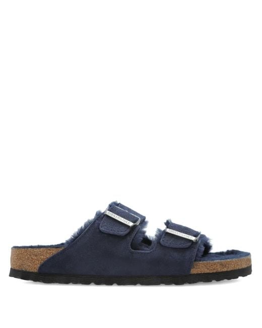 Birkenstock Blue Arizona Shearling Slipper