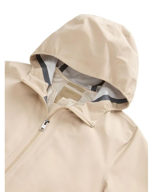 Woolrich Natural Drawstring Hooded Parka Coat
