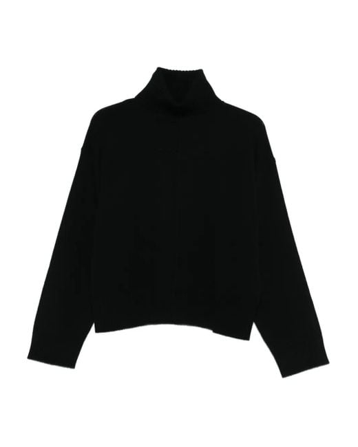 Allude Black Turtleneck Sweater