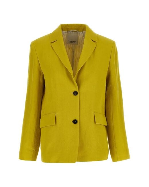 Max Mara Yellow 'smmalberta' Blazer