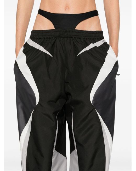 Pantalones ajustados en contraste Mugler de color Black