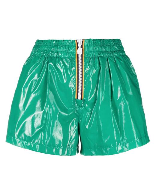 K-Way アニマルフリーレザー ショートパンツ Green