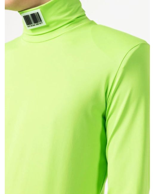 VTMNTS Rollkragenpullover Mit Barcode in Green für Herren