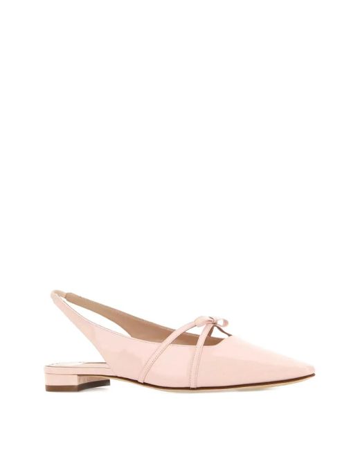 Manolo Blahnik Pink Dariasli Ballet Flats