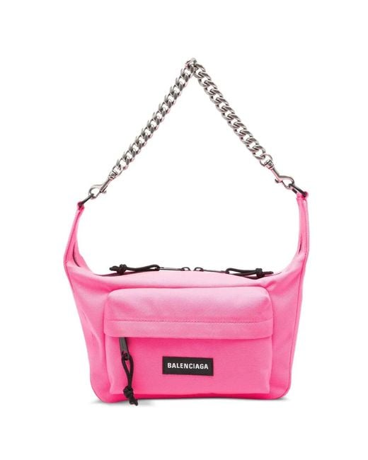 Balenciaga Pink Medium Raver Chain-Link Shoulder Bag for men