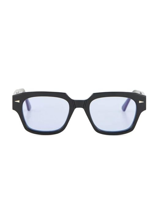 Ahlem Black Rivoli Rectangle-Frame Sunglasses for men