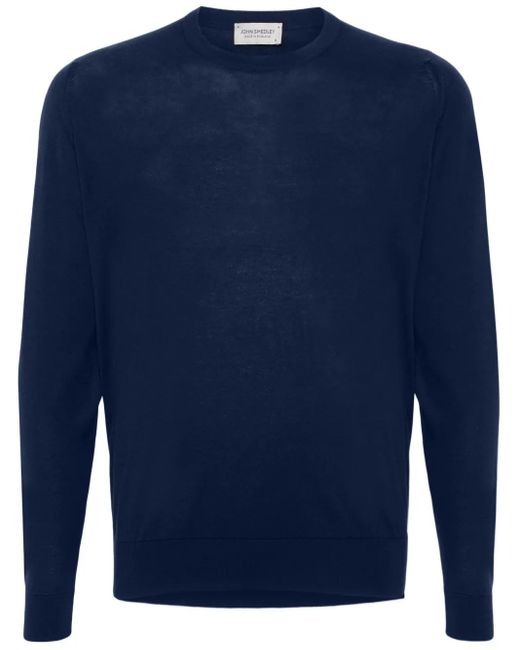 メンズ John Smedley Rowland プルオーバー Blue