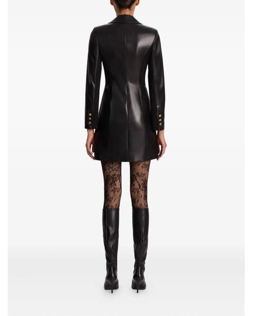 Alice + Olivia Black Michelle Vegan Blazer Dress