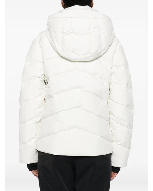 Rossignol White Hooded Puffer Jacket