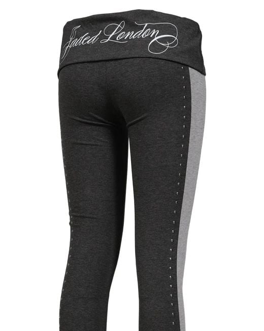 Jaded London Black Rynna Studded Flared Trousers