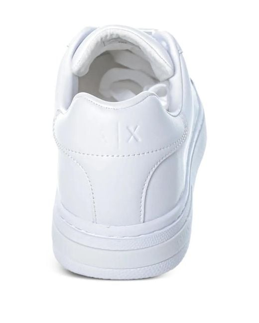 ARMANI EXCHANGE White Leather Sneakers for men