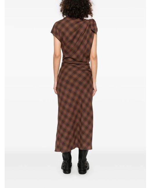 Isabel Marant Naerys Midi-Jurk in het Brown