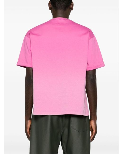 T-shirt con stampa Hawaii di Roberto Cavalli in Pink da Uomo