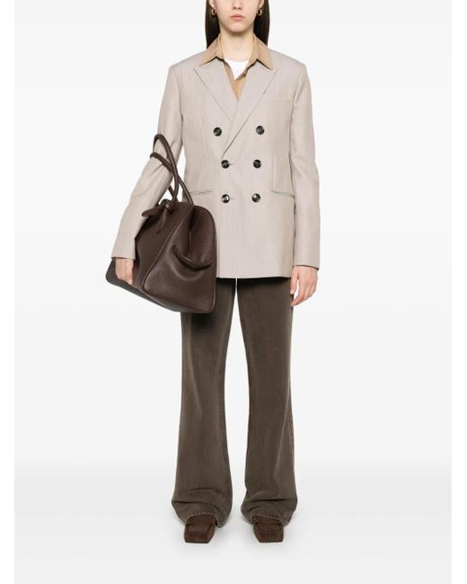 AMI Natural Double-Breasted Blazer