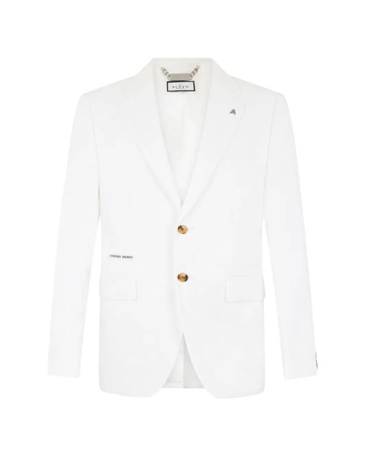 Philipp Plein White Miami Vice Fit Blazer for men